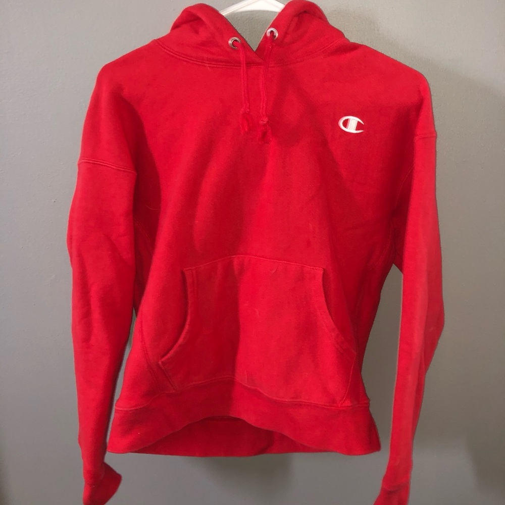 Womens NWOT Red Champion Hoodie - Reverse Weave